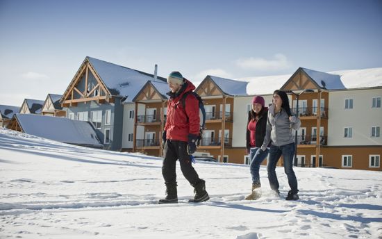 Walk in the snow at Yukon College