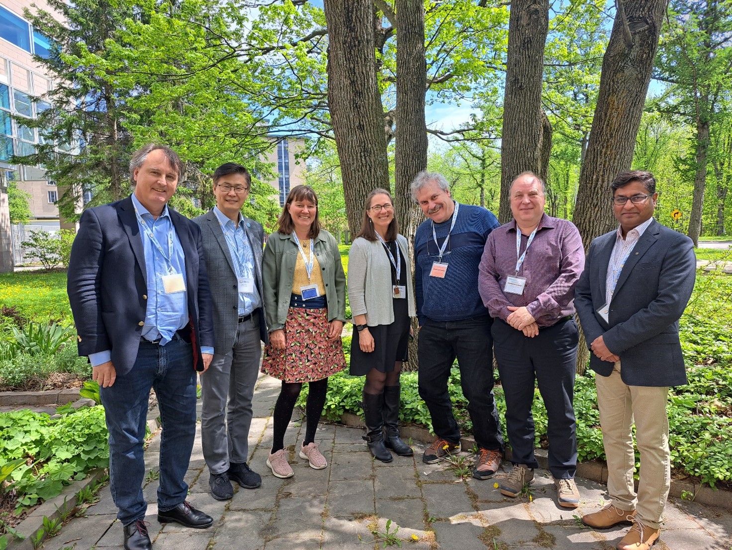 From left: Jan Borm, Bing Chen, Hanne H. Christiansen, Melody Brown Burkins, Roland Kallenborn, David Anderson, Kamrul Hossain.
