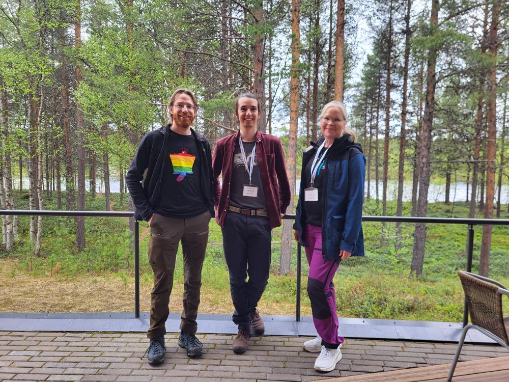 Network for Terrestrial Biodiversity Monitoring Leads Stefan Prost & Clément Massé, and Manager of Thematic Networks Heli Niittynen.