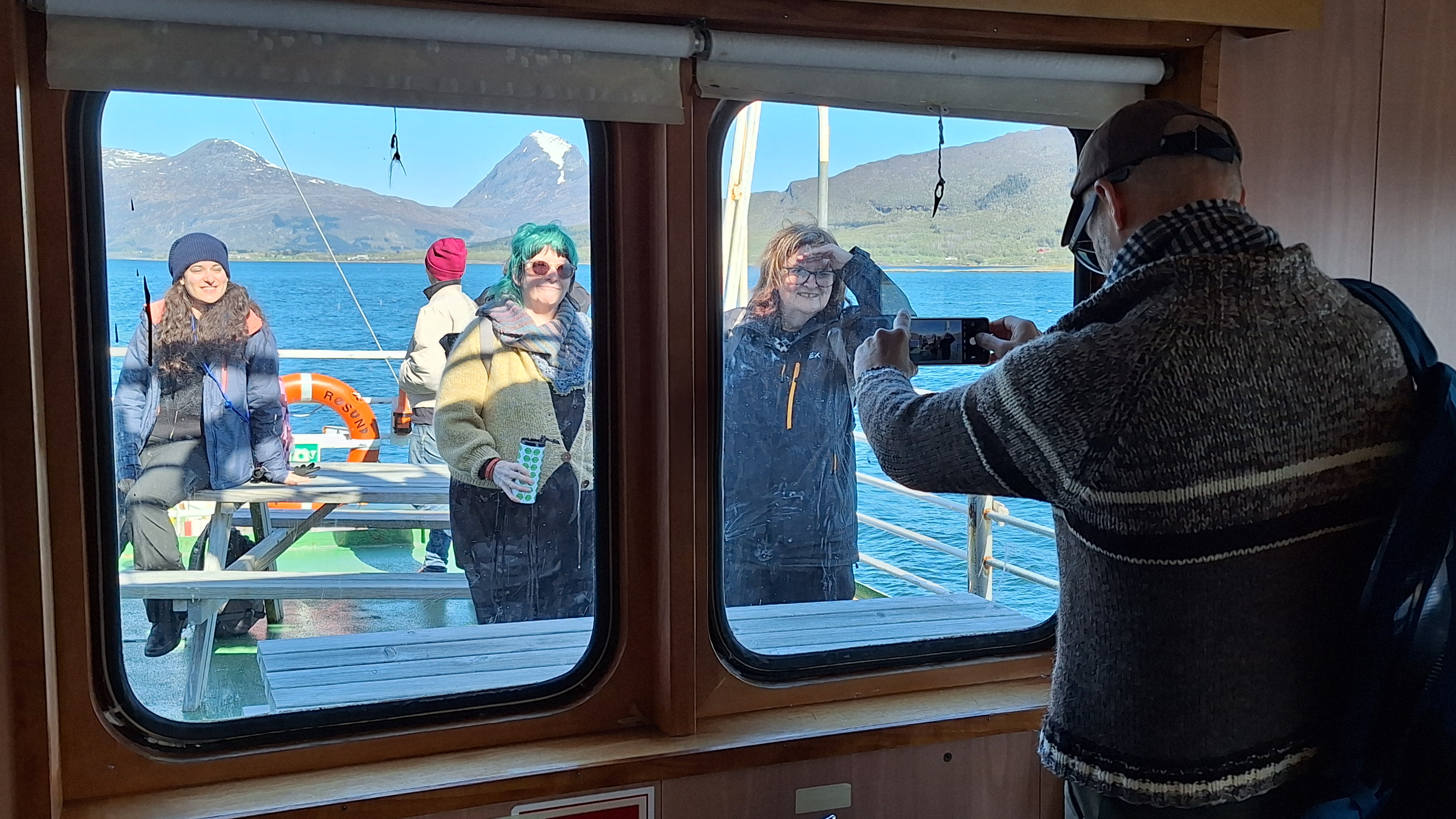 On a ferry to the fieldtrip location, Tomma Island.