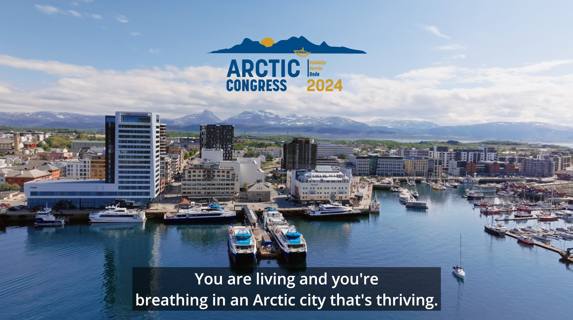 Video still from the official Arctic Congress Bodø 2024 aftermovie