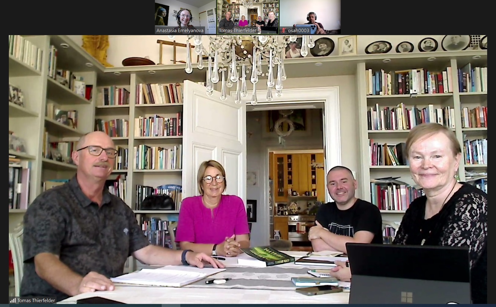 Kick-off for CLINF-Green, a Nordforsk funded Nordic project: T.Thierfelder, B.Evengård, J.S.Romano, A.Rautio, A.Emelyanova, O.A.Hassan. 