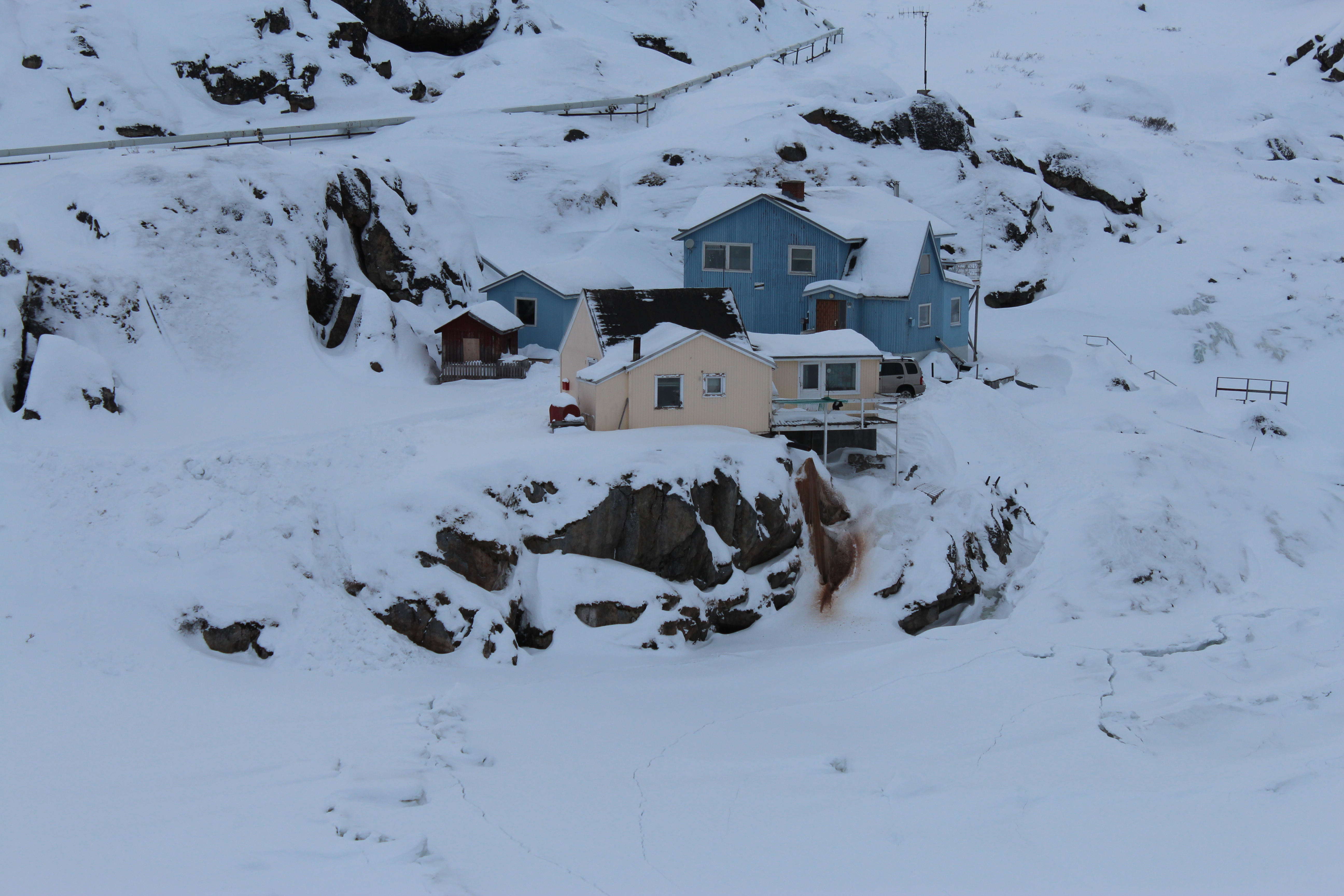 Wastewater discharge from a private house in Greenland