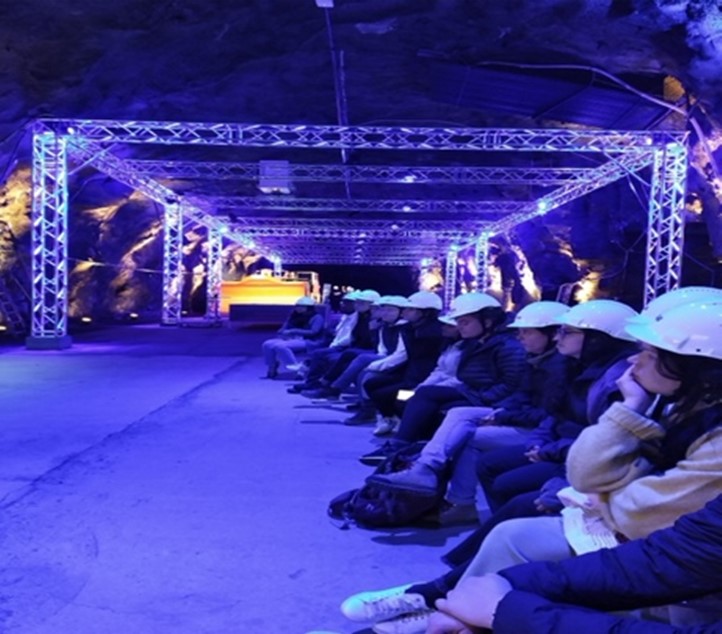 Tour of Kiruna mine, the world’s largest underground iron ore mine, Sweden. Arctic Academy 2022.